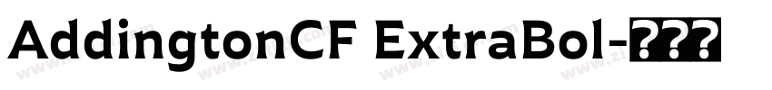 AddingtonCF ExtraBol字体转换